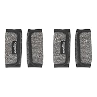 Evenflo Reversible Strap Covers for Strollers, Grey Melange, Universal Size Fits Most Strollers (Pack of 2)