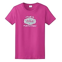 80th Birthday Gift Made in 1944 Paisley Crest Ladies T-Shirt