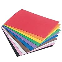 S&S Worldwide Color Splash! Adhesive EVA Foam Sheets Assortment, 4 Each of 10 Bright Colors Kids Love, Cut to Any Shape with Scissors, 6