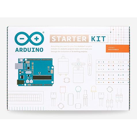 Official Arduino Starter Kit [K000007] (English Projects Book) - 12 DIY Projects with All Necessary Electronic Components and Instructions - origianl kit by Arduino from Italy