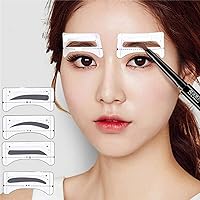 240pairs(4 Styles) Thrush Card Eyebrow Shaping Stencils Grooming Kit Makeup Shaper Set Template Tool DIY Beauty Tools Eyebrows Sticker