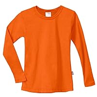 City Threads Girls' Cotton Long Sleeve Tee Tshirt for School and Lounging USA Made