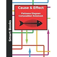Smart Books - Cause & Effect Fishbone Diagram: Composition Notebook | Root Cause Analysis for Healthcare, Education, Business, Quality | Ishikawa Diagrams