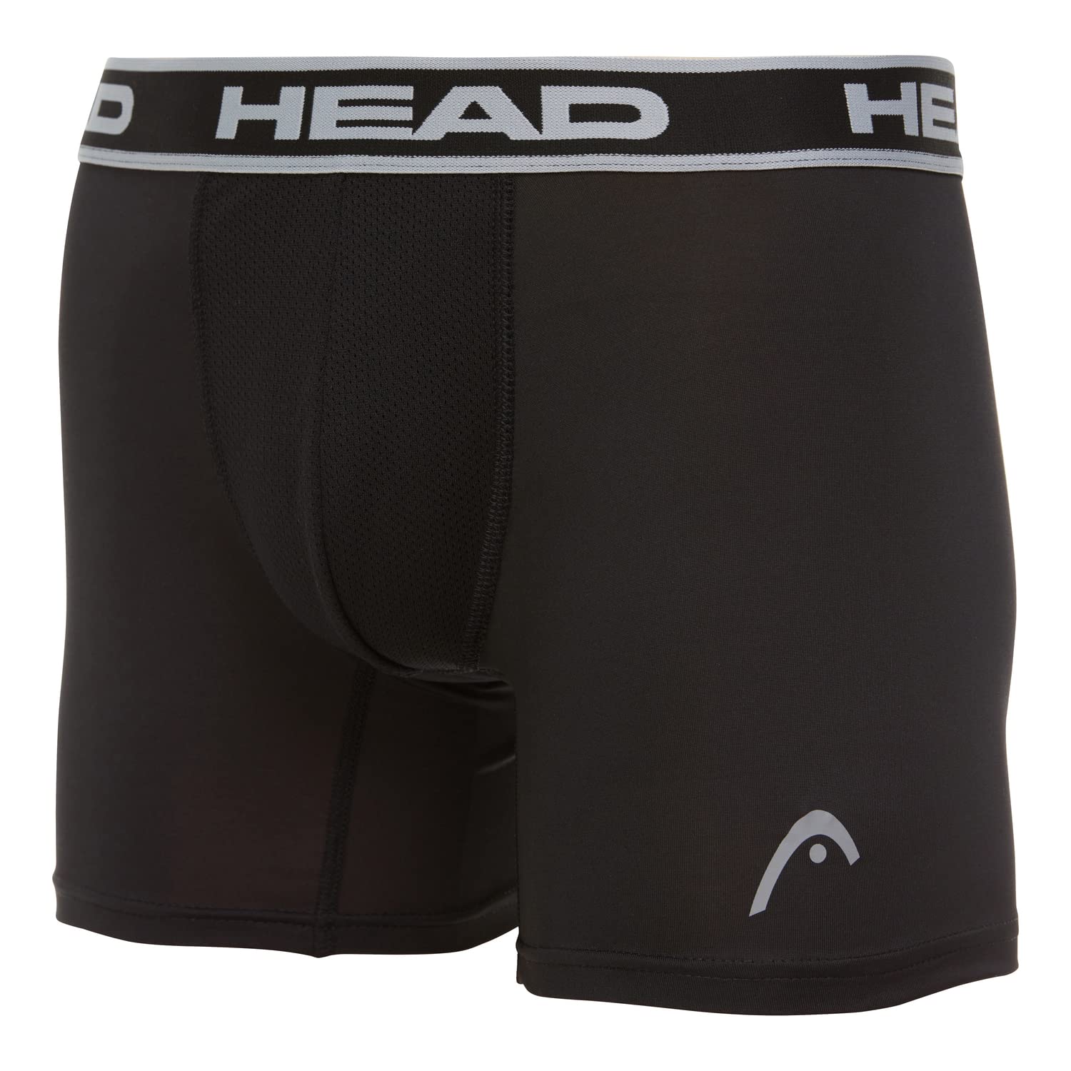 HEAD Mens Performance Boxer Briefs - SPORTY FIT Short Leg 6-Pack Mystery Colors Stretch Underwear Breathable No Fly (S-5X)