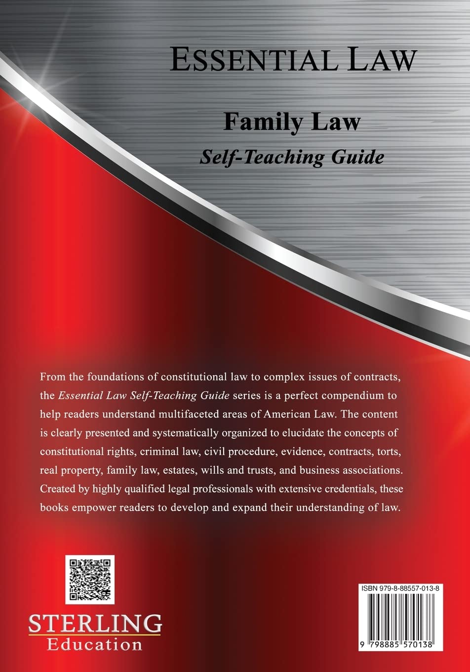 Family Law: Essential Law Self-Teaching Guide (Essential Law Self-Teaching Guides)
