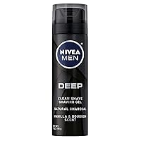 Nivea Men Deep Clean Shave Gel 7 Ounce (Pack of 3)