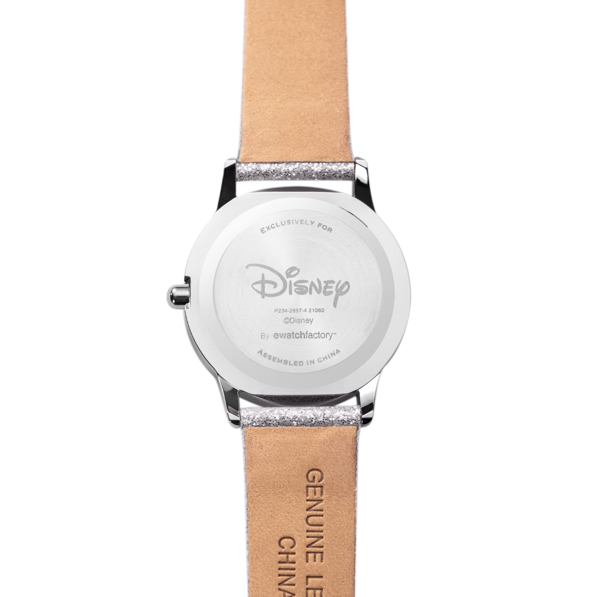 Disney Frozen Kids' Stainless Steel Time Teacher Analog Leather Strap Watch