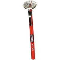 General Tools Instant Read Pocket Stem Thermometer #321, 5 Inch Probe, 0 to 220 degrees Fahrenheit (-18 to 104 degrees Celsius) Range, With Easy To Read Magnified 1 in. Dial
