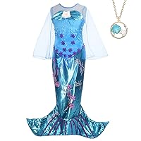 Lito Angels Girls Princess Costumes Mermaid Fancy Halloween Christmas Party Dress Up