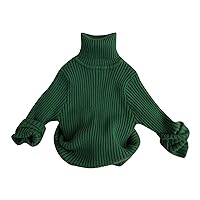 Boys Girls Solid Colour Collar Stripe Long Sleeve Sweater Autumn/Winter Warm Wear Infant Hoodie Sweatshirts Boys