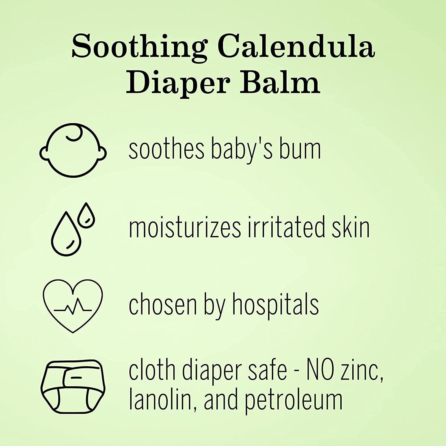 Earth Mama Organic Diaper Balm Economy Family Size | EWG Verified, Gentle Multitasking Cream for Sensitive Skin, 4-Fluid Ounce