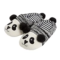 Panda Slippers Christmas Plush Cotton Slipper Winter Warm Indoor Slipper for Kids Gift Boy Size (Interior Length 17cm)