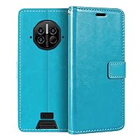 Doogee V10 Case, Premium PU Leather Magnetic Flip Case Cover with Card Holder and Kickstand for Doogee V10 (6.39”)
