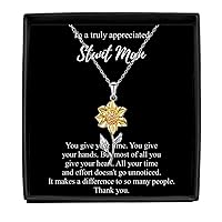 Thank You Stunt Man Necklace Appreciation Pendant Leaving Inspirational Gift Give Time Effort Retirement Sterling Silver Chain