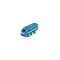 Hape Remote Control Engine Train | Kids Railway Toy, App or Button RC Vehicle with 5 Playable Sounds, Rechargeable Battery Feature, Blue, 4.65
