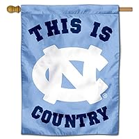 UNC Tar Heels This is Tar Heel Country Double Sided House Flag