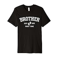 Big Brother First Time 2023 Funny New Big Bro Pregnancy Premium T-Shirt