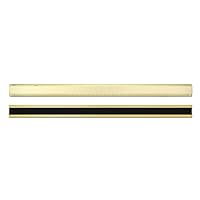 Alumicolor Aluminum Non-Slip Desk Ruler, 18IN , Gold