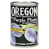 Oregon Fruit Purple Plums, 15-ounces (Pack of8)