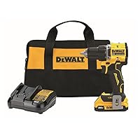 Dewalt DCD794D1 20V MAX ATOMIC COMPACT SERIES Brushless Lithium-Ion 1/2 in. Cordless Drill Driver Kit (2 Ah)
