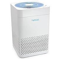 Habitat 150A(e) True HEPA Filtration System, Realtime Air Quality Sensor, Covers Up to 900ft², Removes 99.97% of Airborne Particles and Viruses, Long-Lasting Filter, Quiet Fan