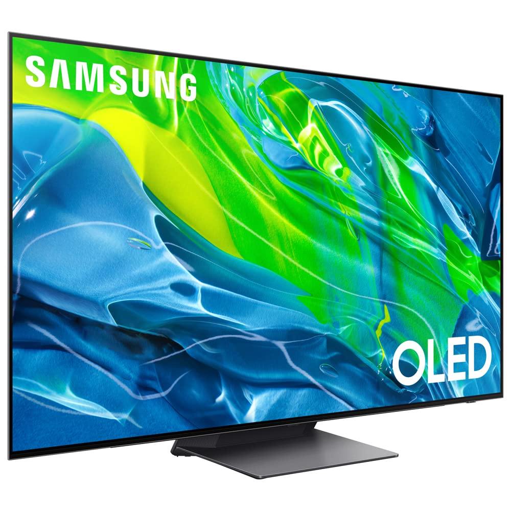 SAMSUNG QN55S95BAFXZA 55 inch 4K Quantum HDR OLED Smart TV 2022 (Renewed) Bundle with 2 YR CPS Enhanced Protection Pack