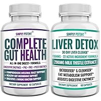 Liver Detox + Complete Gut Health Supplements Bundle