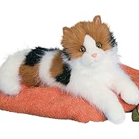 Douglas Puzzle Calico Cat Plush Stuffed Animal
