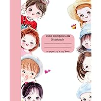 Cute Korean Girls Journal Notebook: Cute Korean Girls Journal Notebook | 110 Pages | 7.5