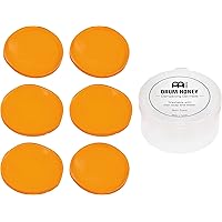 Meinl Cymbals pc Drum Honey Dampening Gel Pads, 6-Piece Pack with Container and Dividers (MDH)