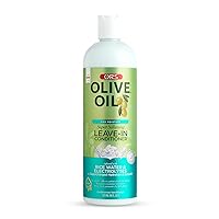 ORS Olive Oil Max MoistureLeave-In Conditioner with Rice Water and Electrolytes for Supercharged Hair Hydration, (16.0 oz), Pack of 1