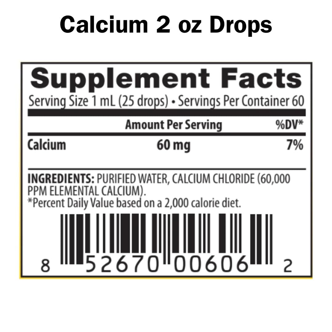 Complete H2O Minerals Calcium Ionic Mineral Water Ultimate Concentrate 60,000 ppm 2 fl. oz.