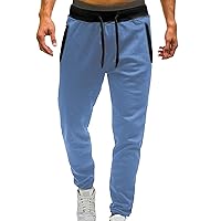 Men's Hiking Cargo Pants Relaxed Fit Drawstring Elastic Waist Joggers Sweatpants with Pockets Sports Athletic Trousers