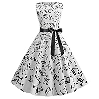 Summer Dresses for Women 2023 Vintage Cocktail Dresses Tea Party Dress Wedding Guest A-Line Flowy Mini Beach Dress