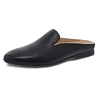 Dansko Lexie Slip-On Mules for Women - Comfortable Flat Shoes with Arch Support - Versatile Casual to Dressy Footwear - Lightweight Rubber Outsole