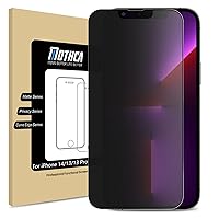 Mothca for iPhone 14/iPhone 13/13 Pro (6.1-inch) Matte Privacy Screen Protector [NOT for iPhone 14 Pro] with Alignment Sticker, Full Coverage Anti-Spy Anti-Glare Anti-Fingerprint Tempered Glass Film
