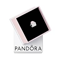Pandora Pink Cupcake Charm Bracelet Charm Moments Bracelets - Stunning Women's Jewelry - Gift for Women - Made with Sterling Silver, Cubic Zirconia & Enamel, With Gift Box