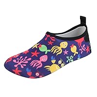 Shoes for Girls Size 13 Children Thin and Breathable Swimming Shoes Water Park Cartoon Rubber Soled Girl Slip Sneaker