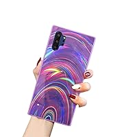 for Samsung Galaxy Note 20 10 9 8 Ultra Pro Case, Shiny Colorful TPU Phone Case, Dazzling Personalized Protector Cover Full Wrap-Around Bumper(Purple,Note 10 Pro)