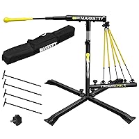 Baseball Hitting Trainer with 5 Tension Rope,Baseball & Softball Aid Batting Practice Swing Training Equipment Pitching Machine for Sport Gifts/kids/Boys/Adult/8-10-12-14 Old Years