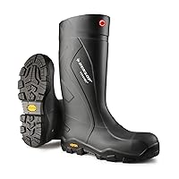 Dunlop Protective Footwear, Purofort+ Expander full safety with Vibram sole Omega, 100% Waterproof Purofort Material, Lightweight and Durable Protective Footwear, Slip-Resistant, EC02A33.07, Size 7 US