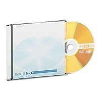Maxell DVD-R Discs 4.7GB 16x w/Jewel Cases Gold 10/Pack MAX638004