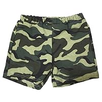 Petitebella Camouflage Green Cotton Flat Short Pant Wear for Girl 1-8y