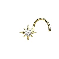 Teeny Star-shaped Nose Studs Silver Nose Stud Micro Nose Ring Small Star Nose Piercing Jewelry