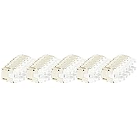 Leviton 61110-BT6 eXtreme 6+ QuickPort Connector, CAT 6, Light Almond, 25-Pack
