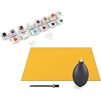 (Switch + Cleaning Kit) Glorious PC Gaming Race Keyboard Switch Sample Pack + Glorious Keyboard, Mouse & Mousepad Cleaning Kit (Bundle)