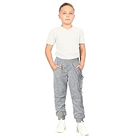 Gioberti Kids and Boys Jogger Track Sweatpants with Ribbed Cuff Leg