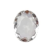 REAL-GEMS 62.45 Ct White Topaz Oval Shaped Assurance