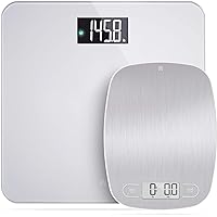 Accucheck Bathroom Scale + Stainless Digital Nutrition Scale: Save on The Perfect Set of Healthy Living Tools
