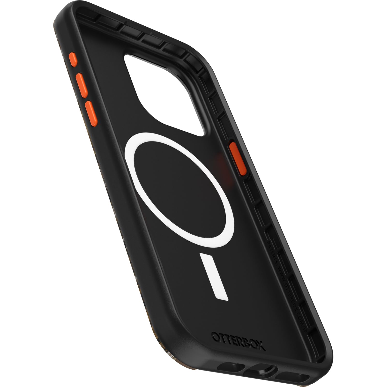 OtterBox iPhone 15 Pro MAX (Only) Symmetry Series Case - REALTREE EDGE (Orange/Camo), snaps to MagSafe, ultra-sleek, raised edges protect camera & screen